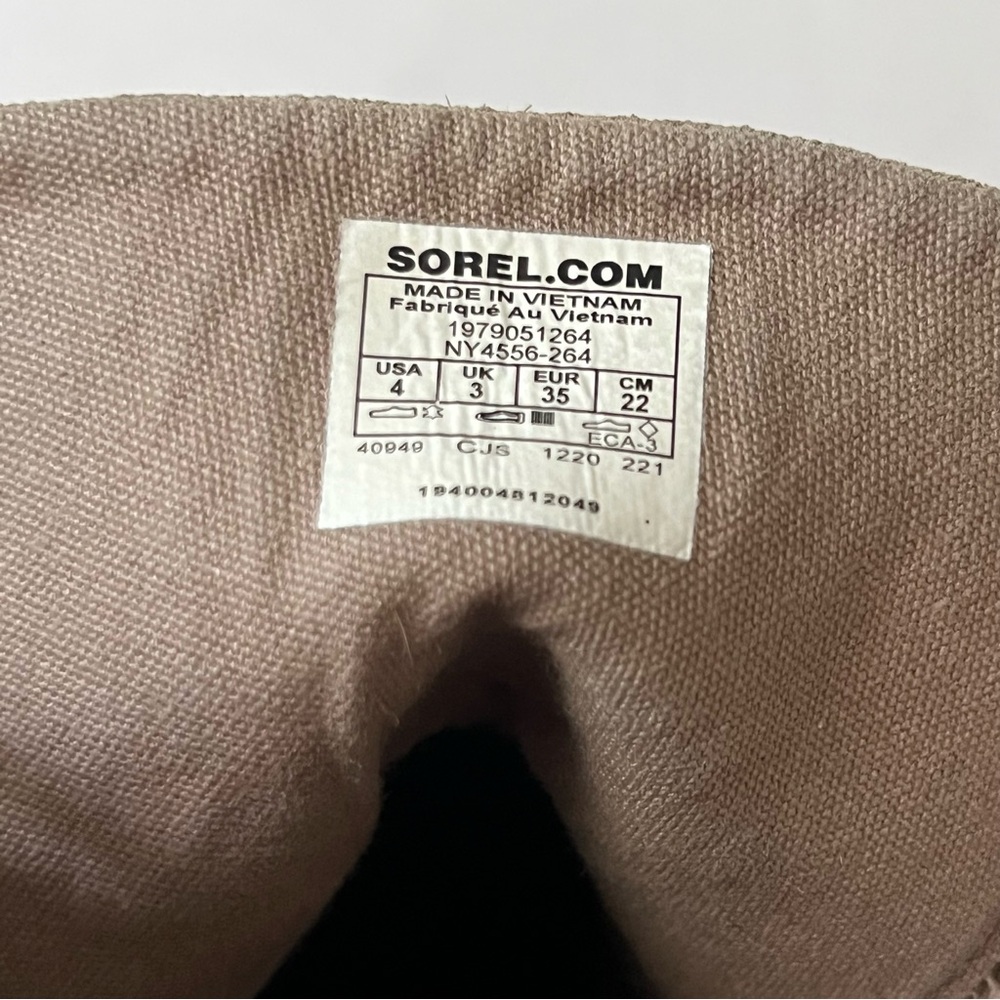 Sorel Women's Lace Up Boots in Tan and Red - Picture 4 of 6